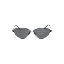 Carregar imagem no visualizador da galeria, Balenciaga Triangular Frame Sunglasses Black Dark Grey