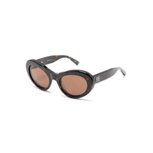 Carregar imagem no visualizador da galeria, Balenciaga Oval Sanglasses Havana Brown