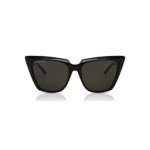 Carregar imagem no visualizador da galeria, Balenciaga High Cat Eye Sunglasses Black Dark Grey