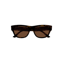 Carregar imagem no visualizador da galeria, Balenciaga Square Sunglasses Havana Brown