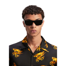 Carregar imagem no visualizador da galeria, Palm Angels Auberry Sunglasses Black Dark Grey