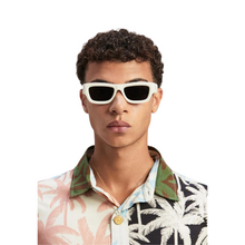 Carregar imagem no visualizador da galeria, Palm Angels Auberry Sunglasses White Dark Grey