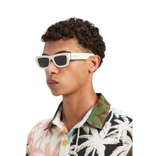 Carregar imagem no visualizador da galeria, Palm Angels Auberry Sunglasses White Dark Grey