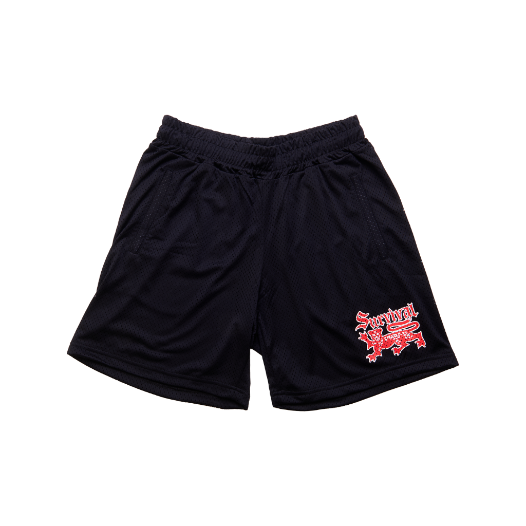 Short Survival Sports Preto/Vermelho
