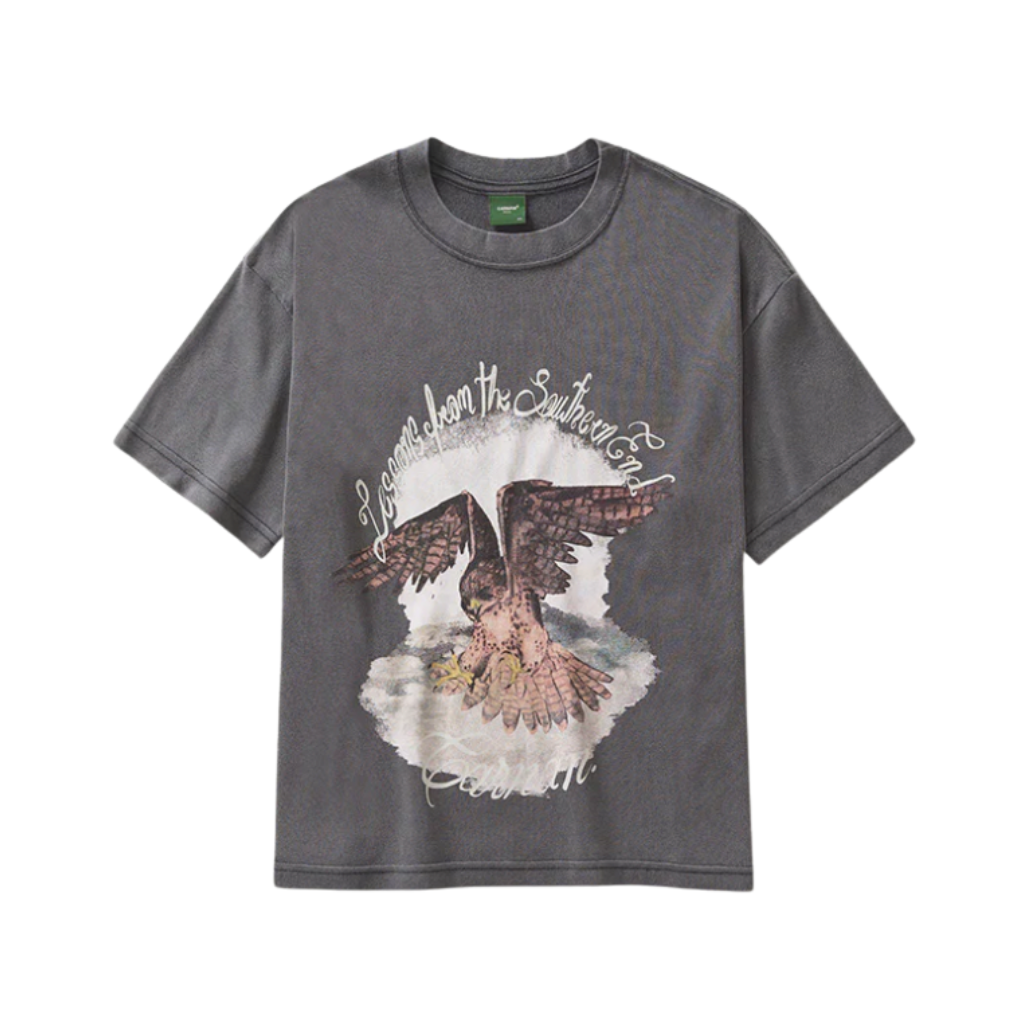 Camiseta Boxy Carnan Falcon Preta Estonada