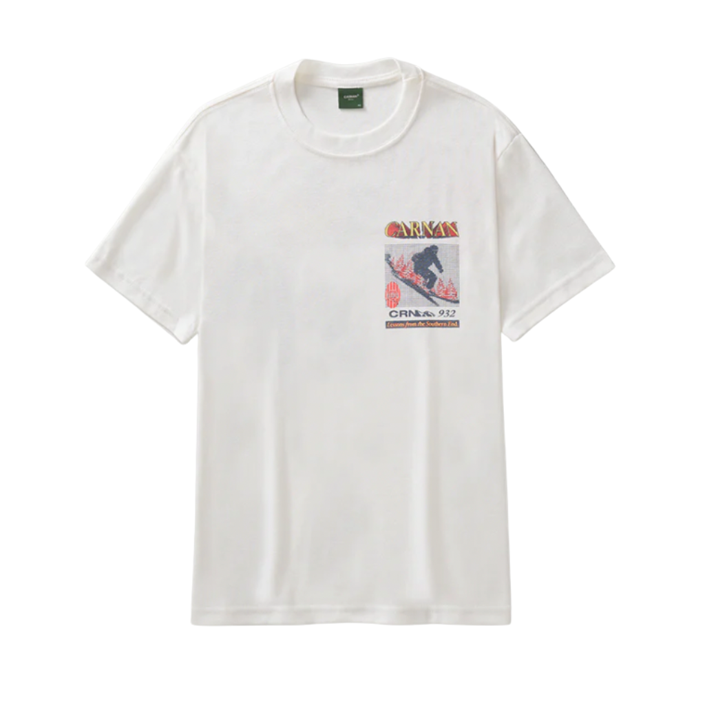 Camiseta Heavy Carnan Lettering Off White