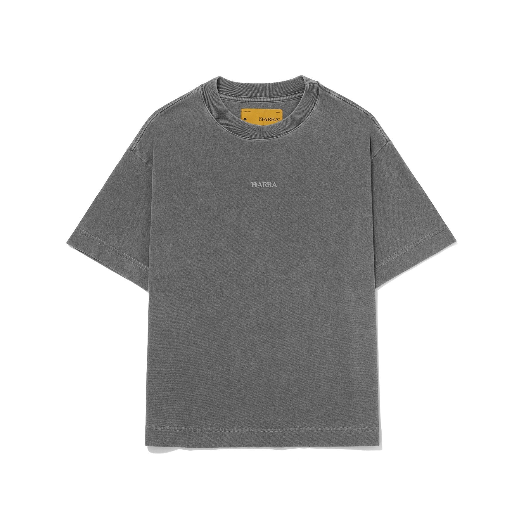 Camiseta Barra Crew Logo Grafite Estonada