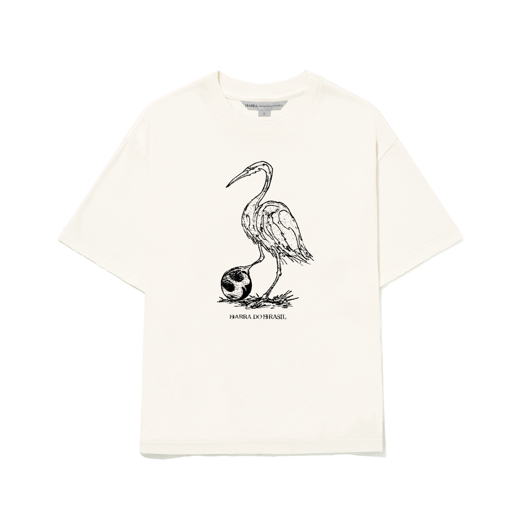 Camiseta Barra Crew Nativa Off White