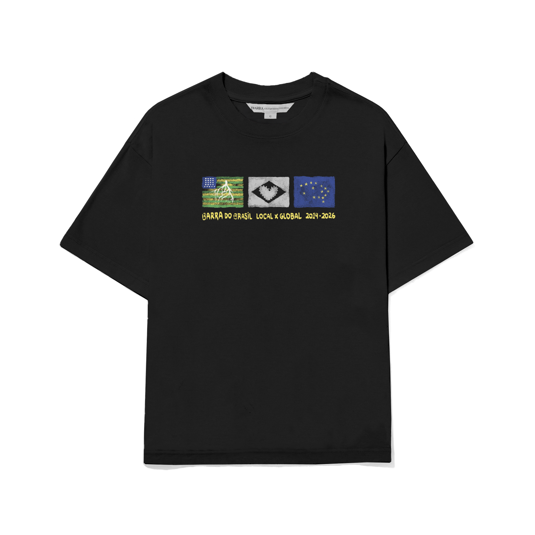 Camiseta Barra Crew Iconografia 26.2 Preta