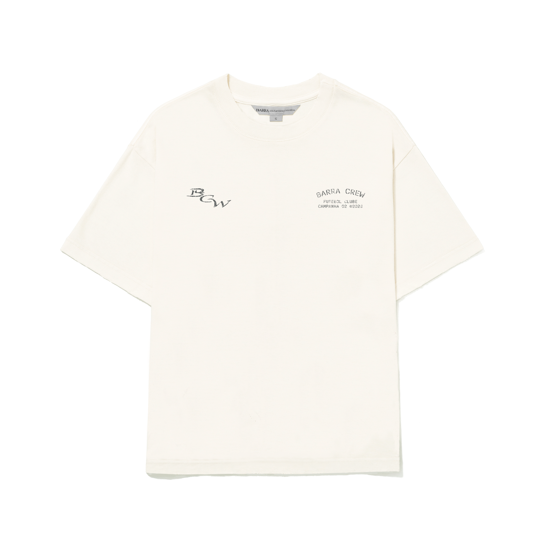 Camiseta Barra Crew Bandeiras Off White