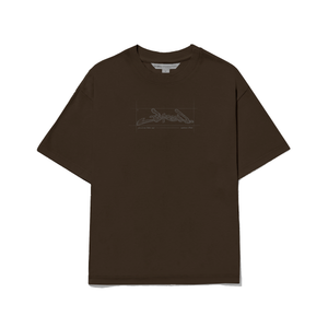 Camiseta Barra Crew Croqui Marrom