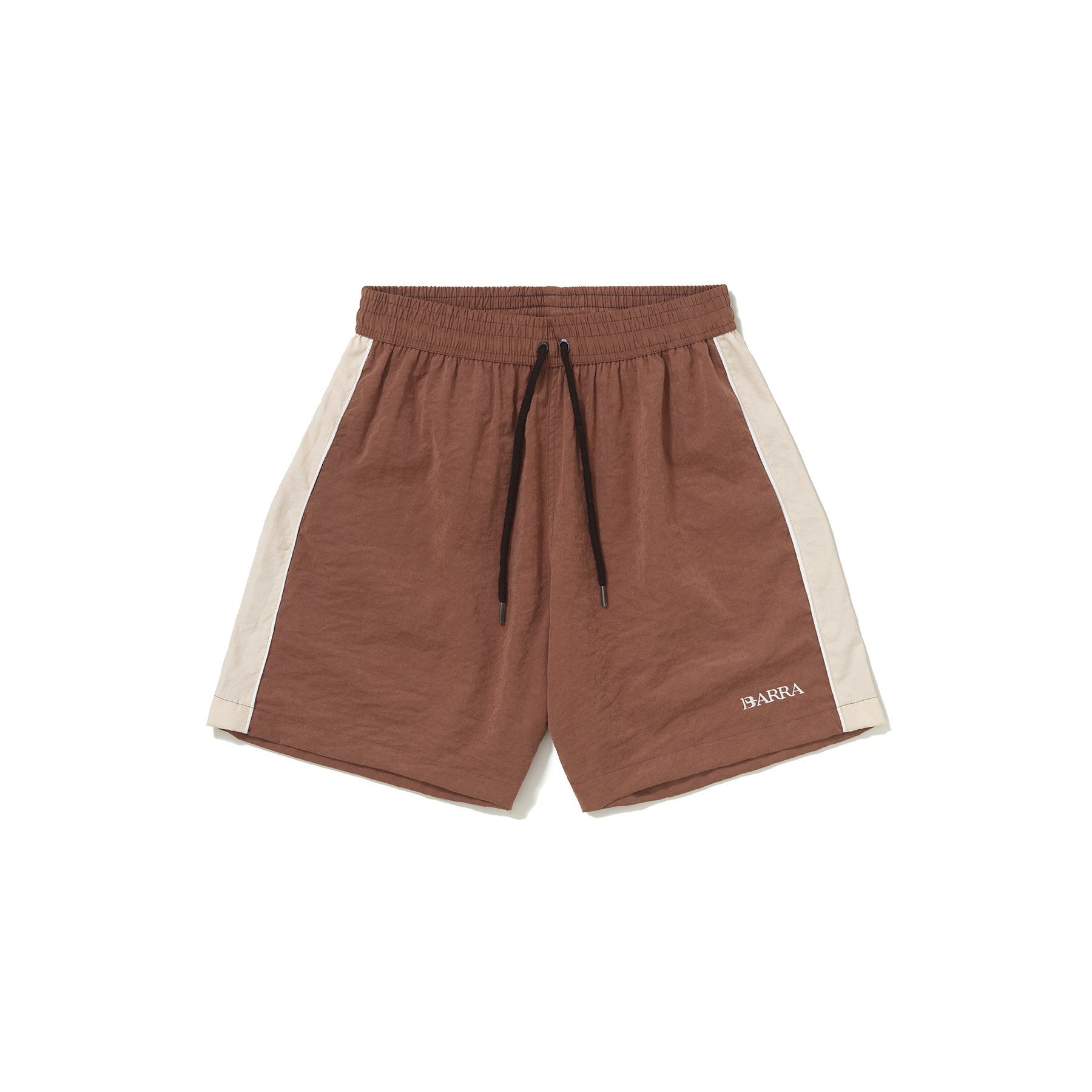 Short Esportivo Barra Crew Classico Marrom