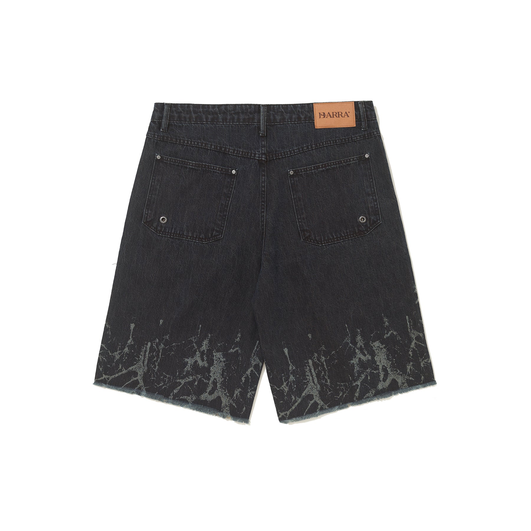 Bermuda Jeans Barra Crew Raizes Preta