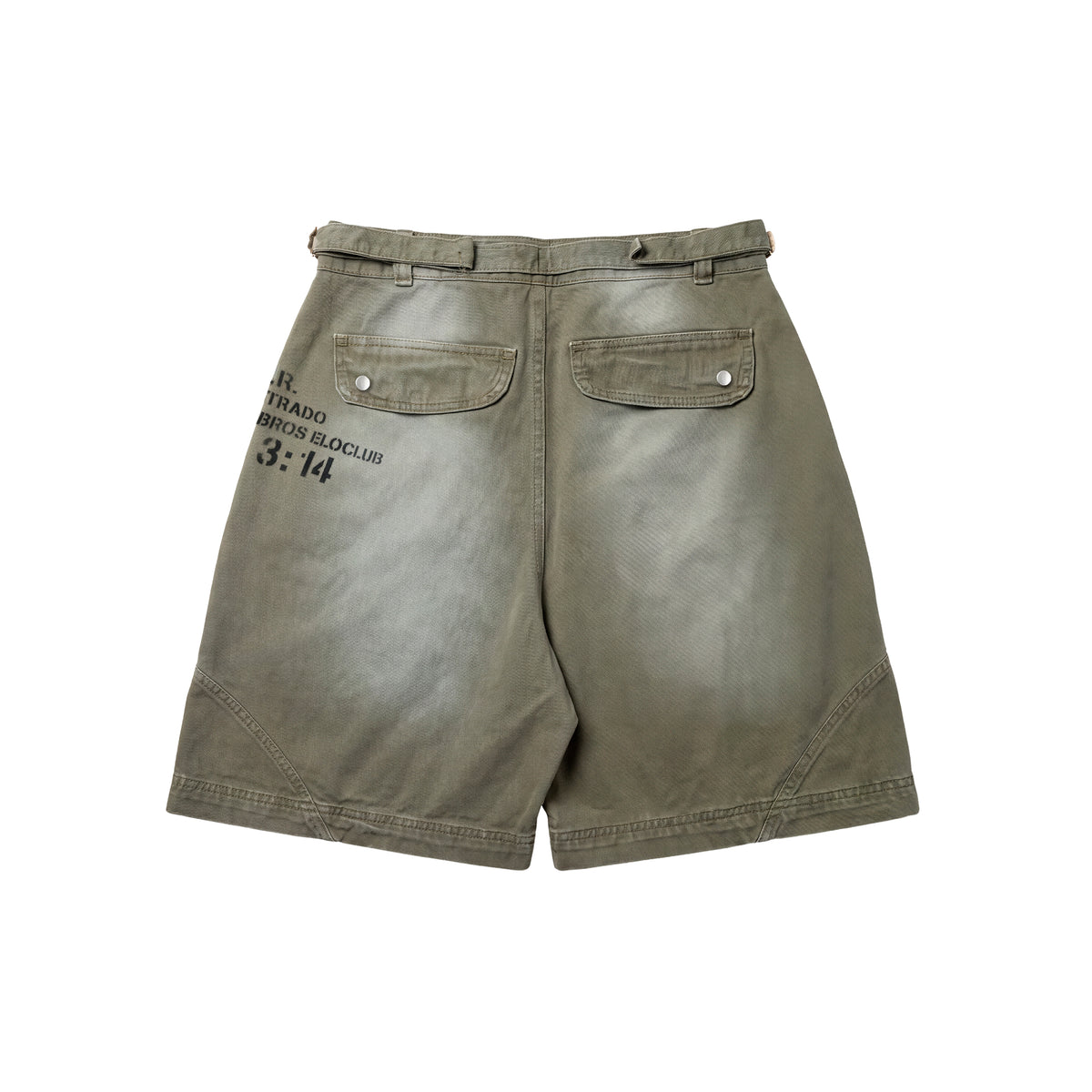 Short Sarja Elo em Comum Surplus Stencil Verde