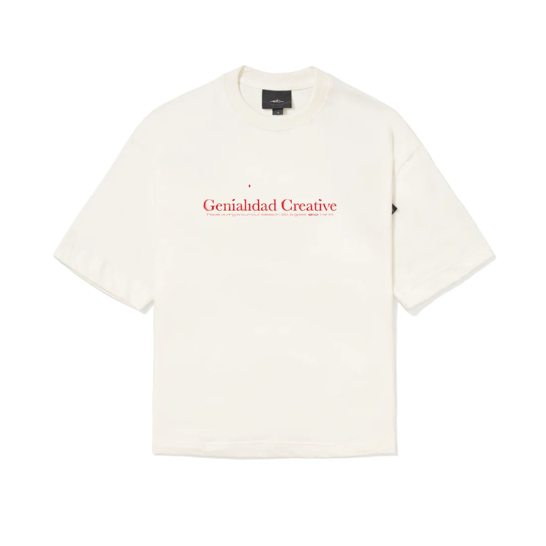 Camiseta Oversized Elo em Comum Burnout Off White