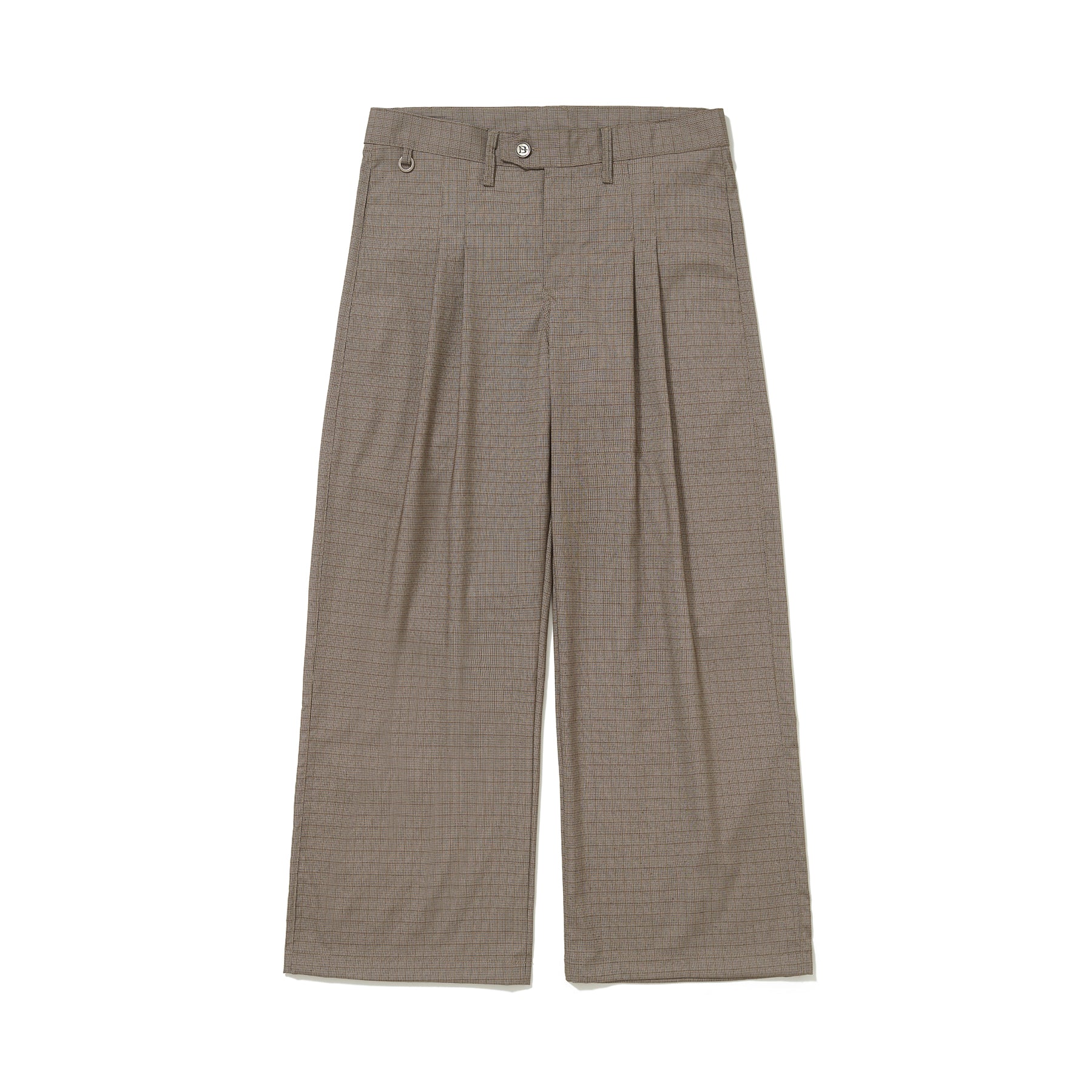 Calça Alfaiataria Barra Crew Logo Xadrez