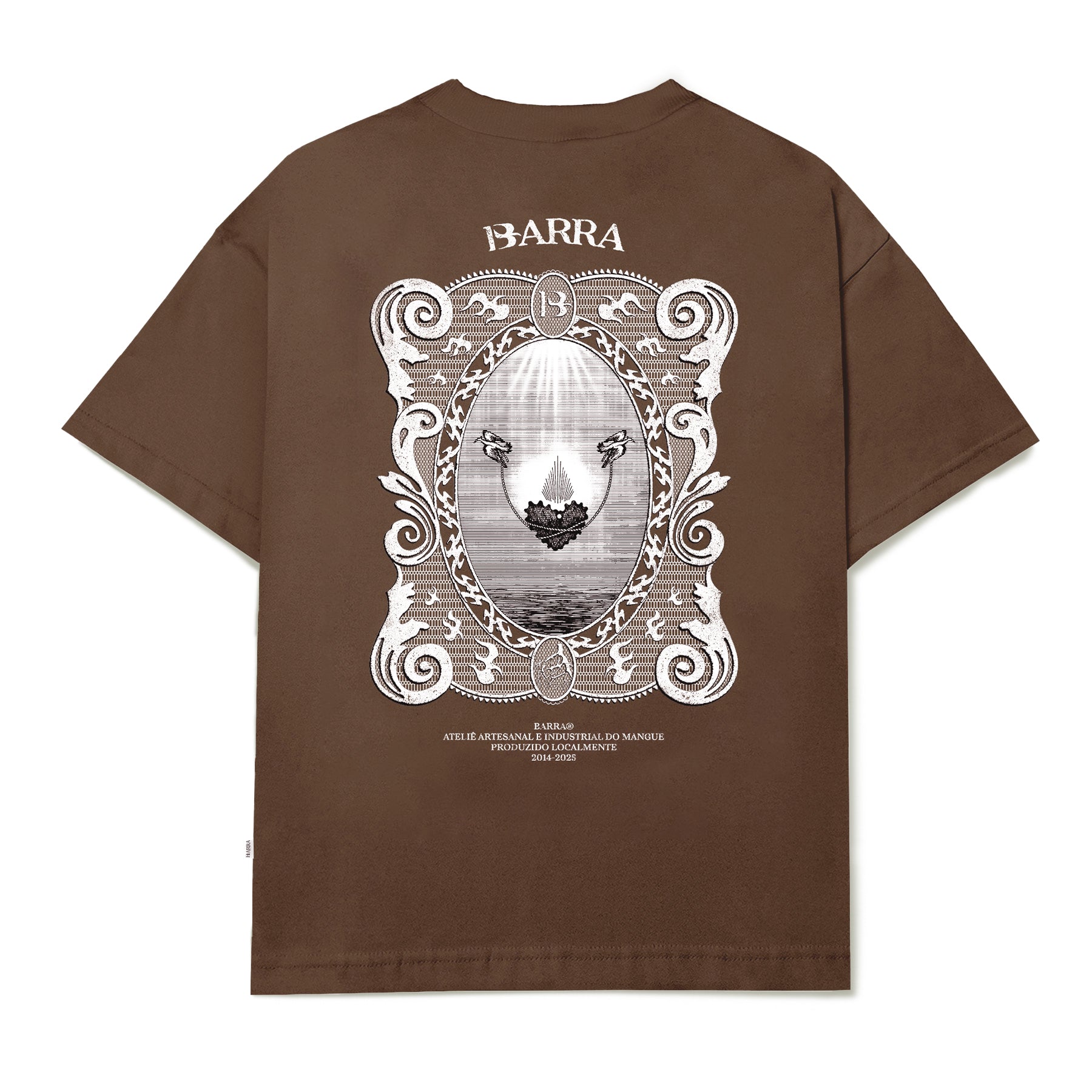 Camiseta Barra Crew Atelie Marrom