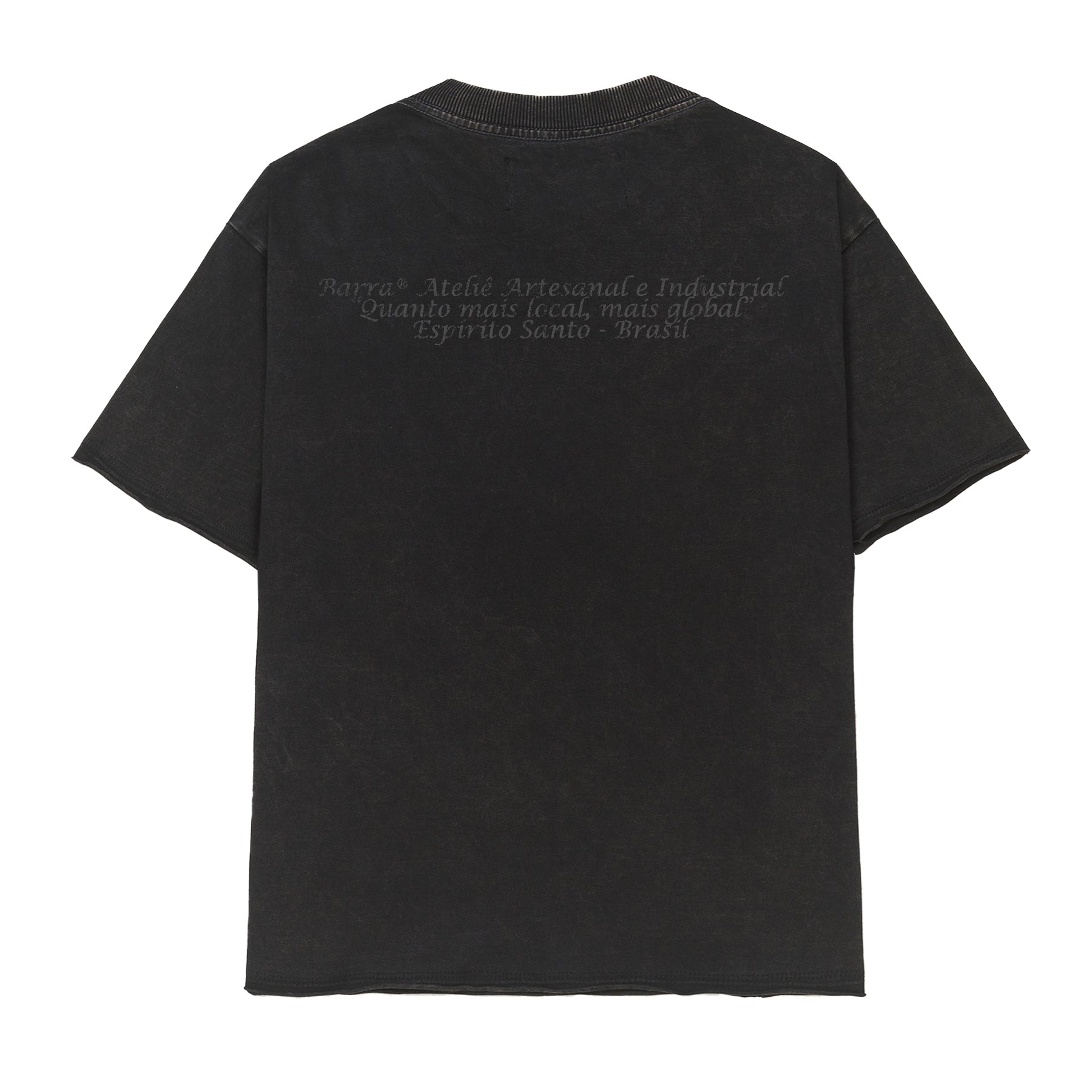 Camiseta Barra Crew B Reflexo Marmorizada Grafite