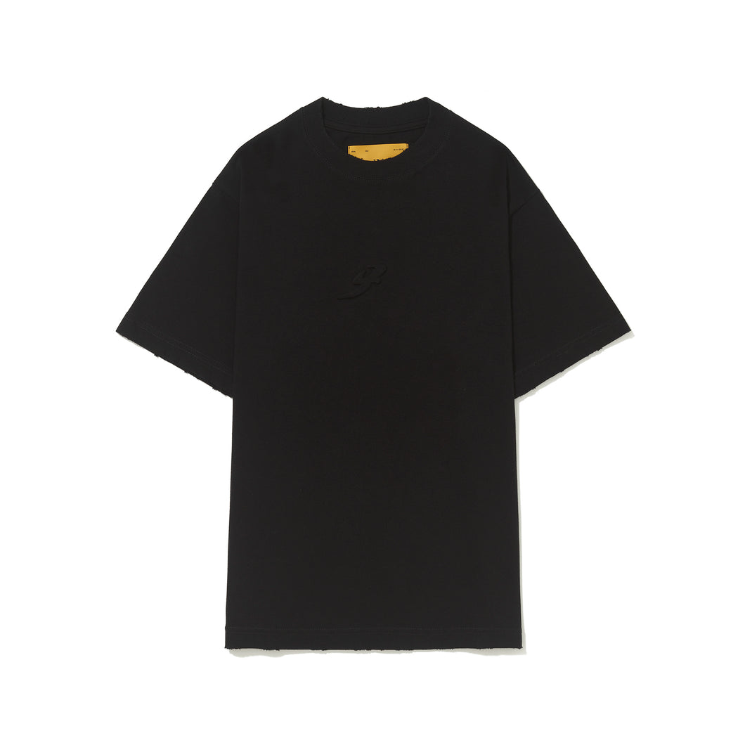 Camiseta Barra Crew B Garça Alto Relevo Puida Preta