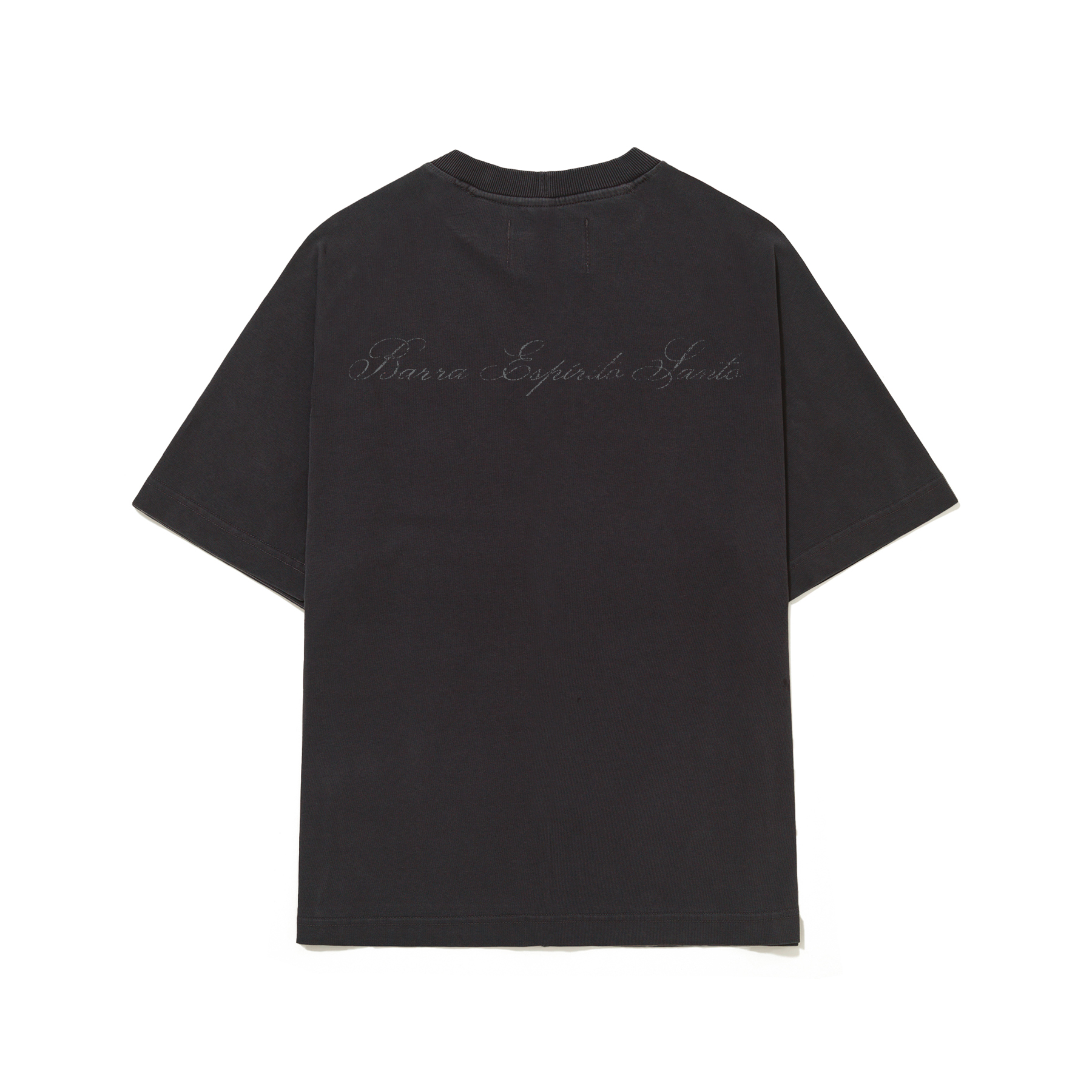 Camiseta Barra Crew Ahlma Preta Estonada