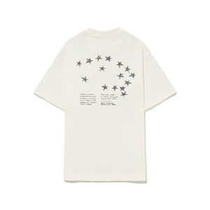 Camiseta Barra Crew Logo Constelação Off White