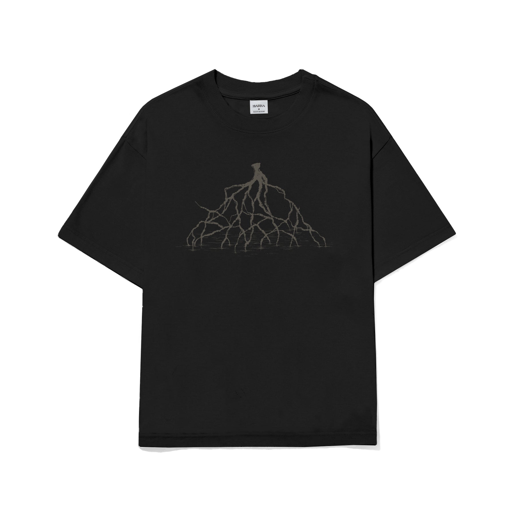 Camiseta Barra Crew Raizes Preta