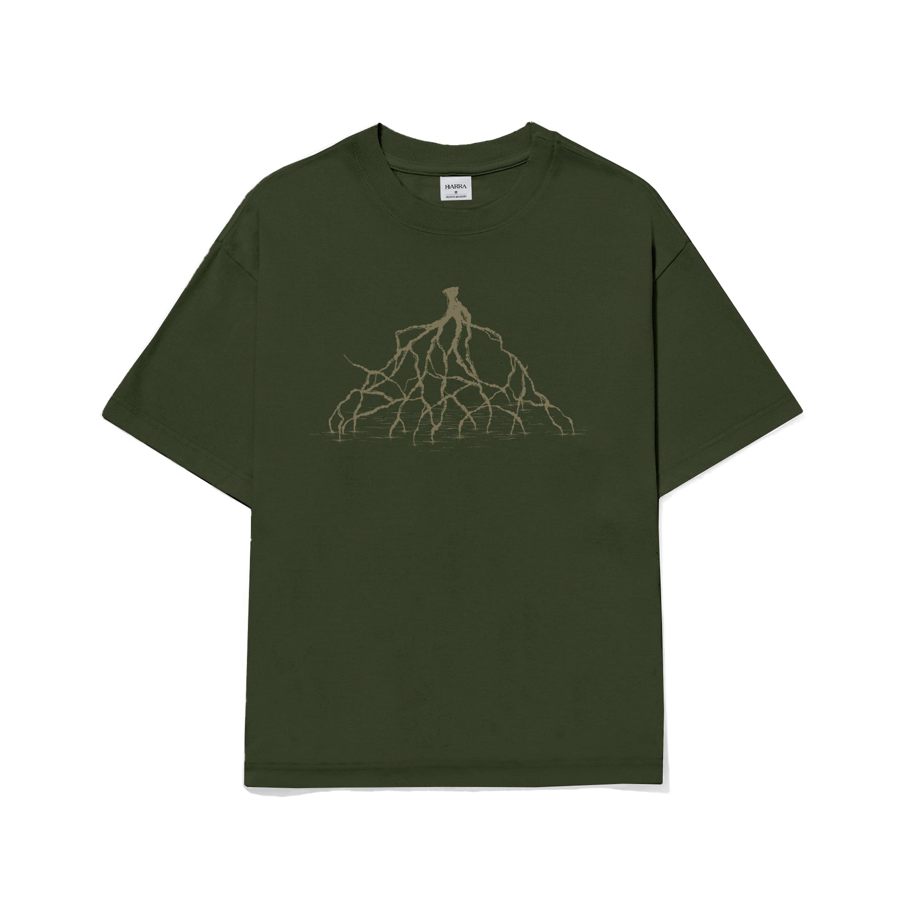 Camiseta Barra Crew Raizes Verde