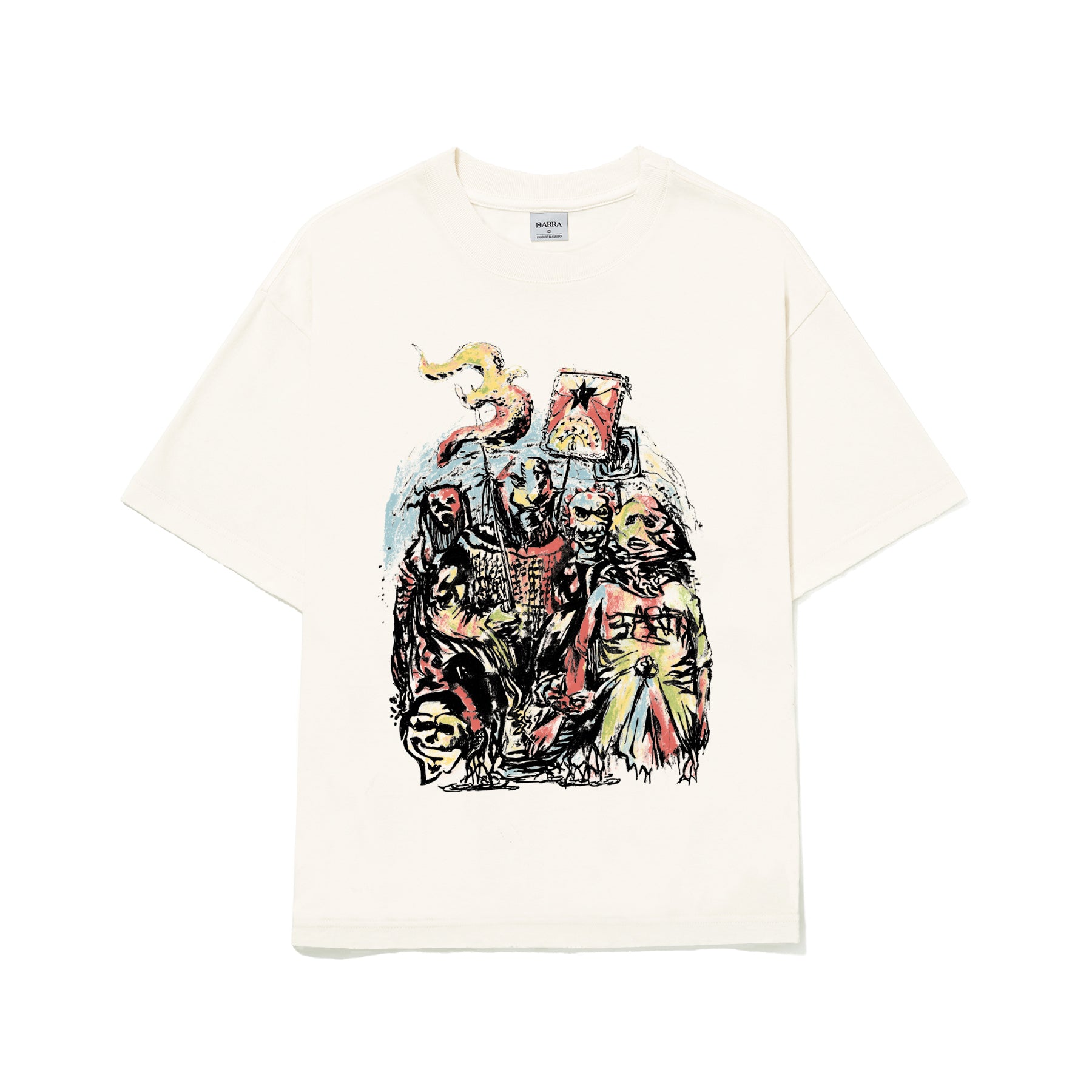 Camiseta Barra Crew Estandarte Off White