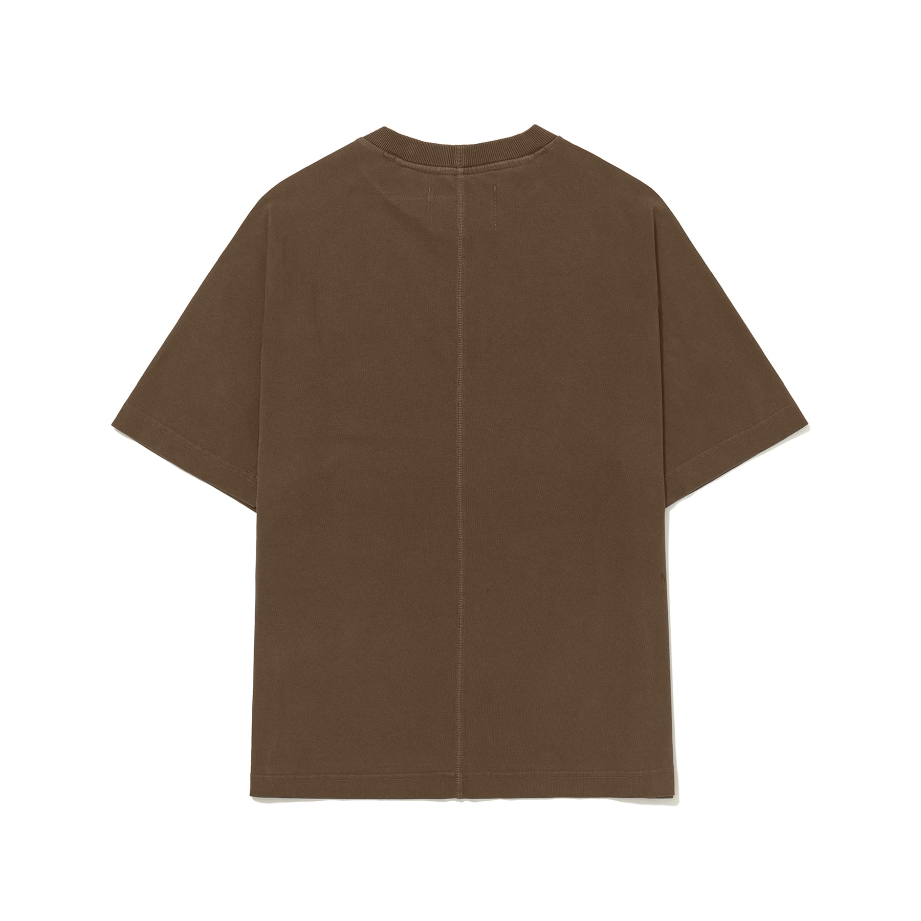 Camiseta Barra Crew Goods Patch Marrom Estonada