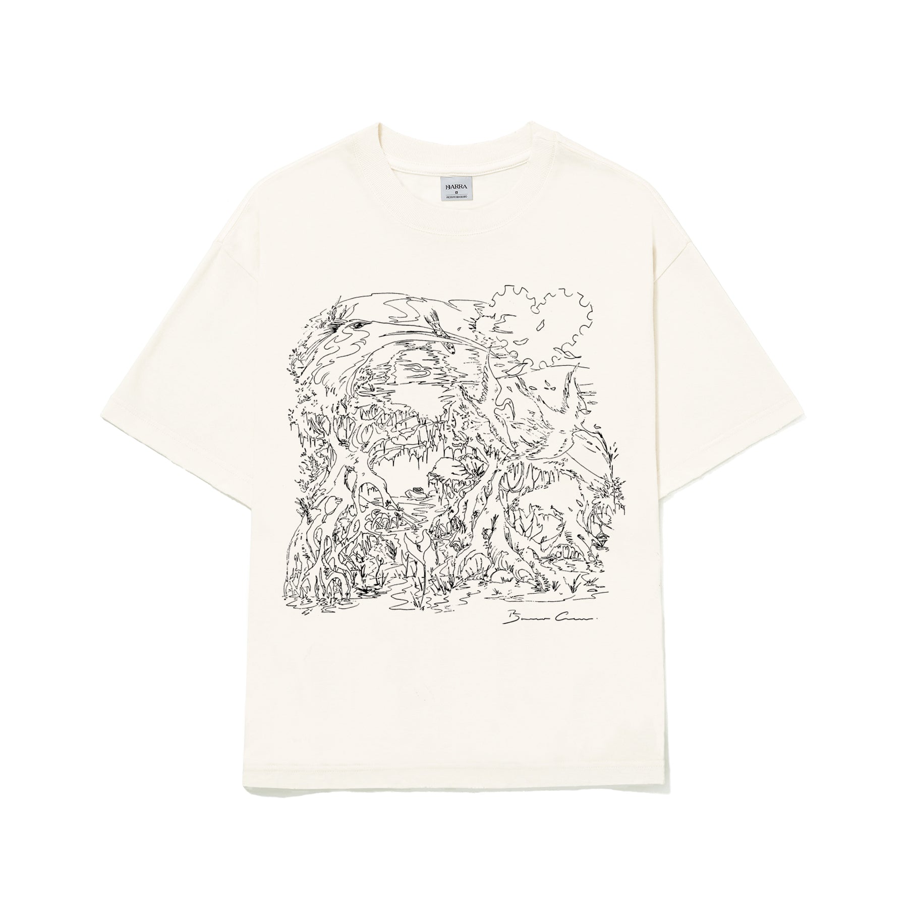 Camiseta Barra Crew Manguezal 2.0 Off White