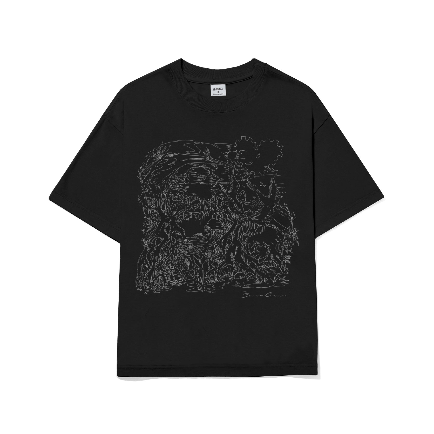 Camiseta Barra Crew Manguezal 2.0 Preta