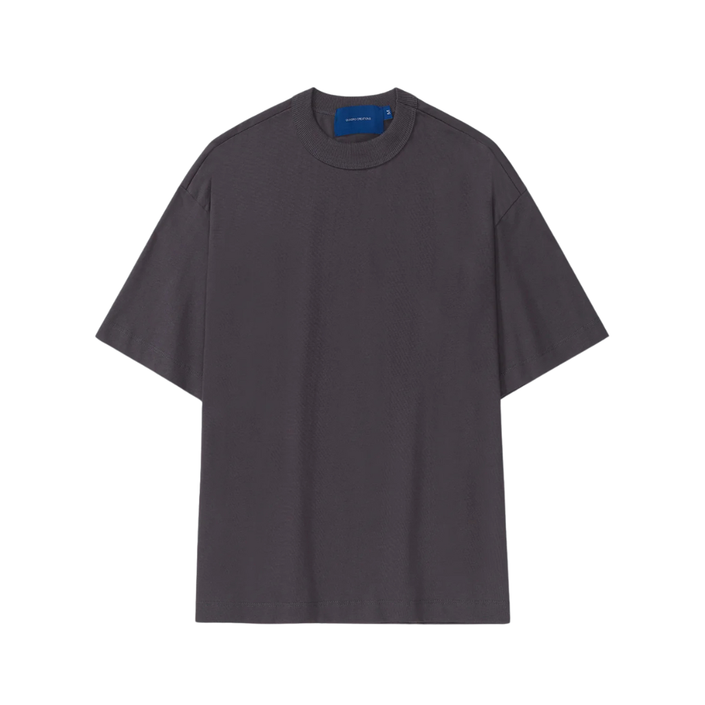 Camiseta Boxy Quadro Creations SS26 Cinza Escuro