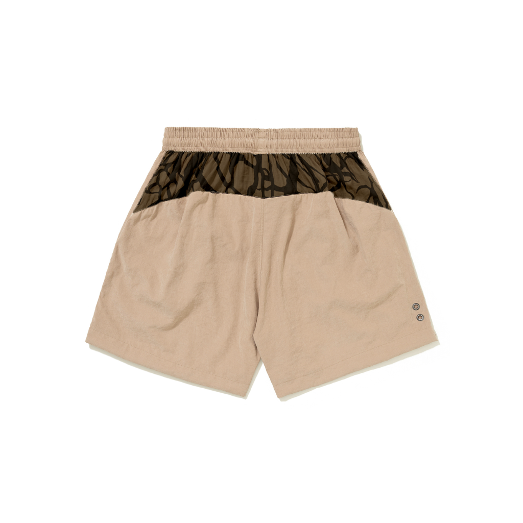 Short Barra Crew Raizes Bege