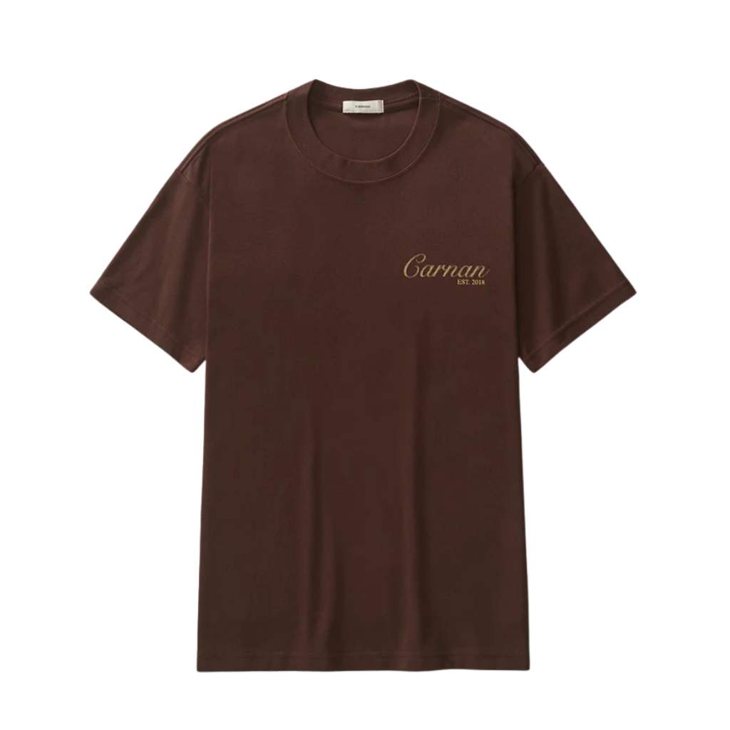 Camiseta Heavy Carnan Lace Stamp Marrom