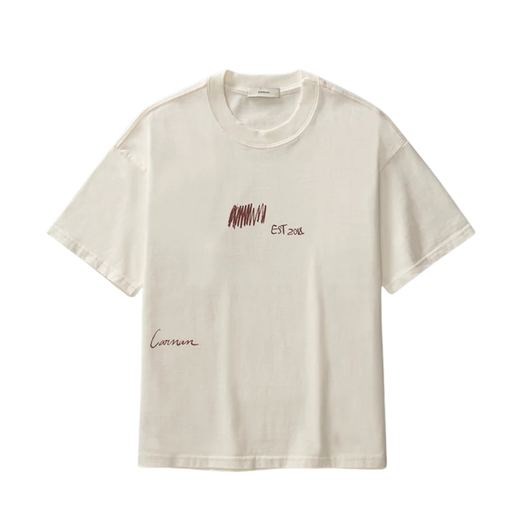 Camiseta Boxy Carnan Barcode Off White