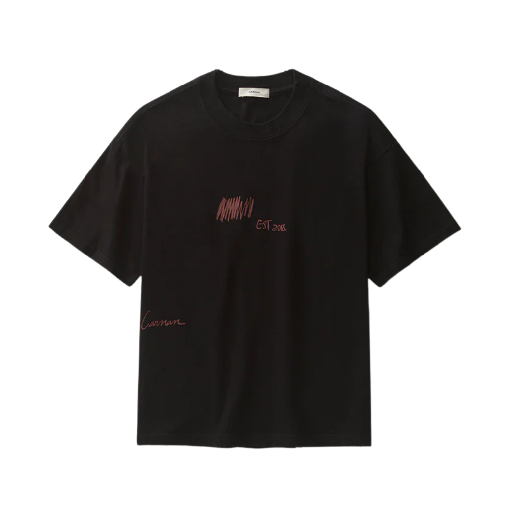 Camiseta Boxy Carnan Barcode Preta