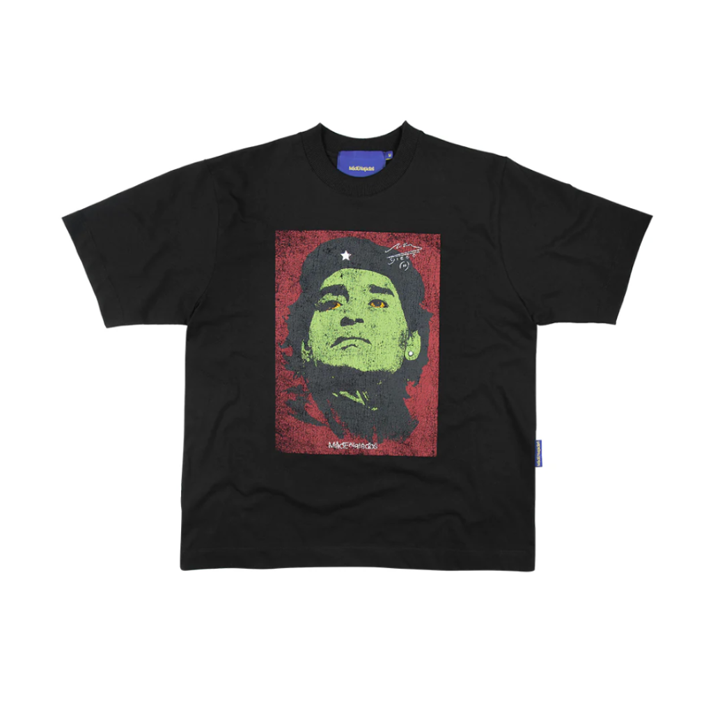 Camiseta Mad Enlatados x Maradona Revolução Preta