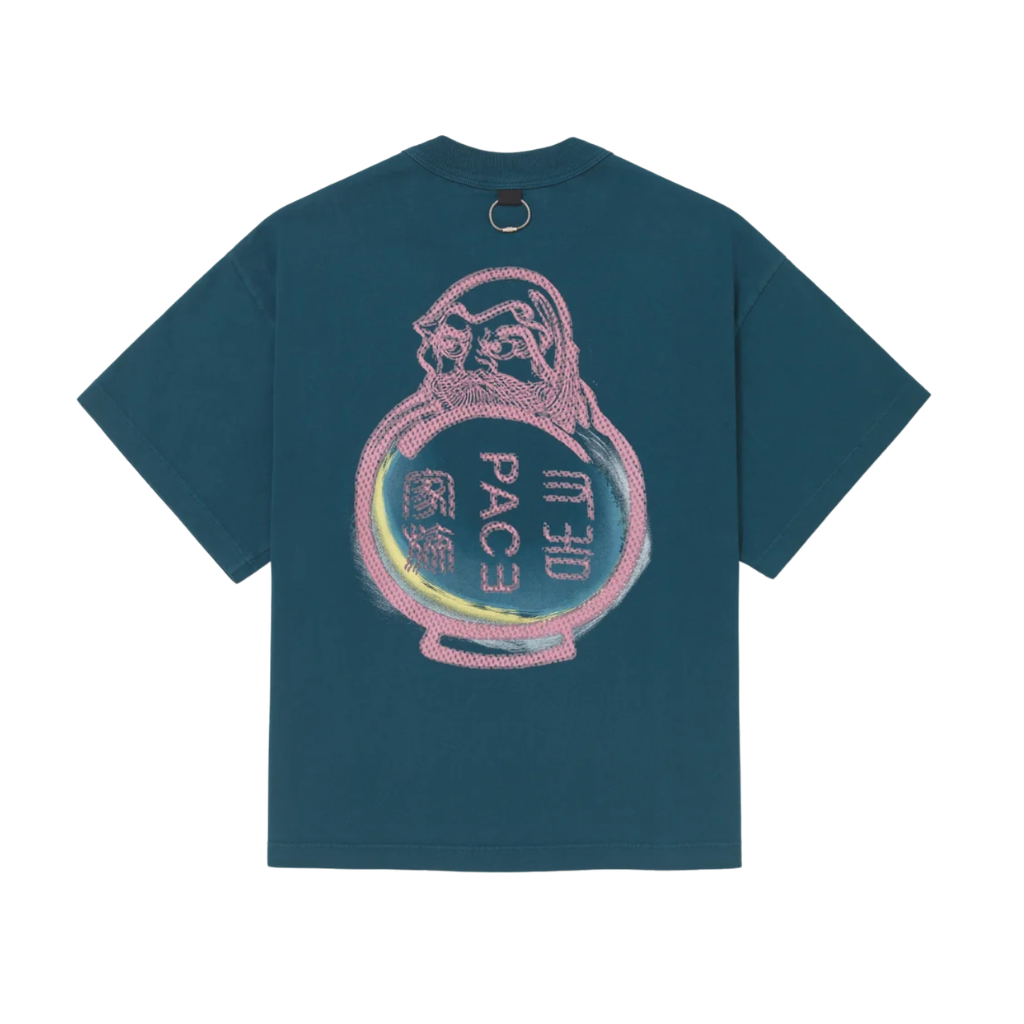 Camiseta Cotton Boxy Pace Sea Mos Azul