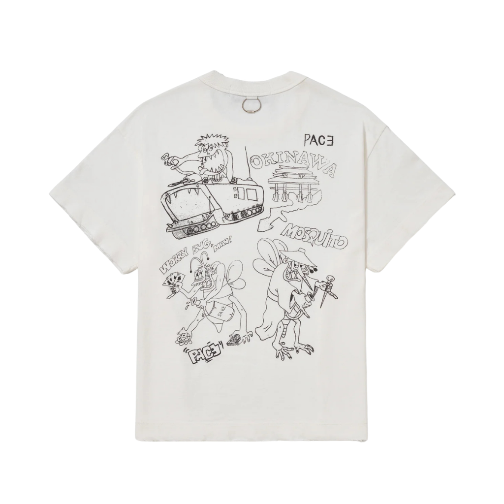 Camiseta Pace Okinawa Sketches Off White
