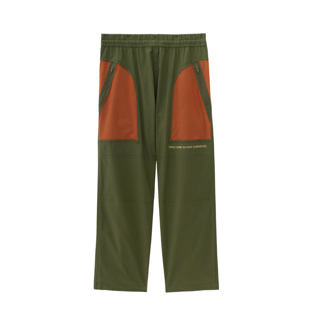 Calça Welcome Rio Fishnet Ripstop Verde/Laranja