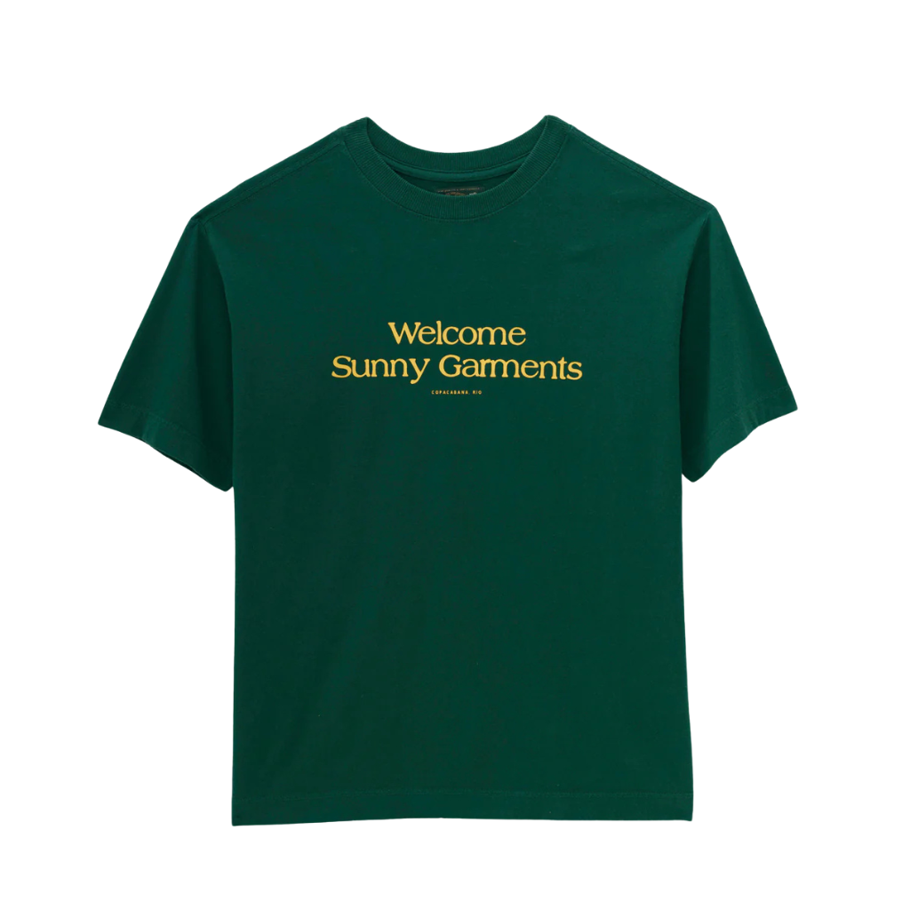 Camiseta Regular Fit Welcome Rio Sunny  Verde/Amarelo