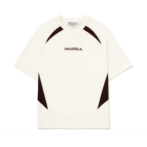 Camiseta Barra Crew Recortada Remix Off White