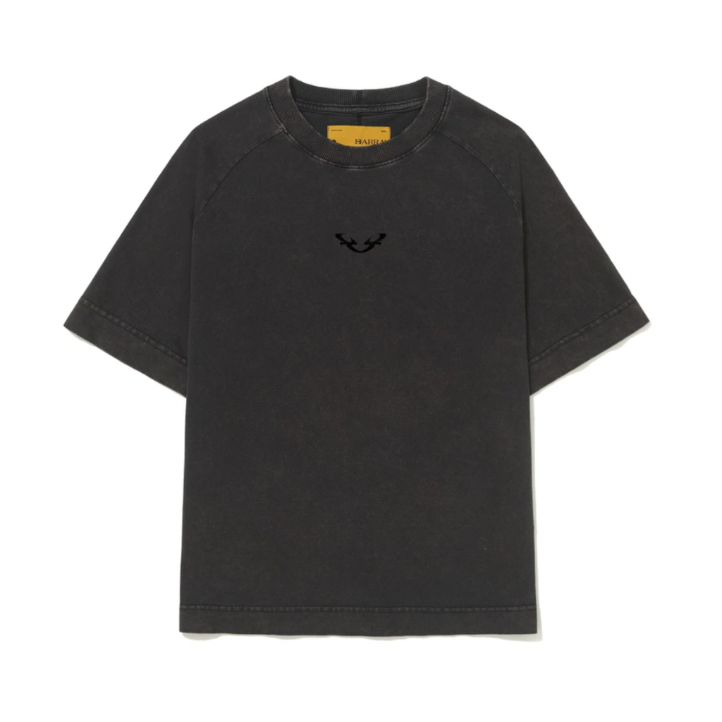 Camiseta Raglan Barra Crew Marmorizada B Reflexo Preta