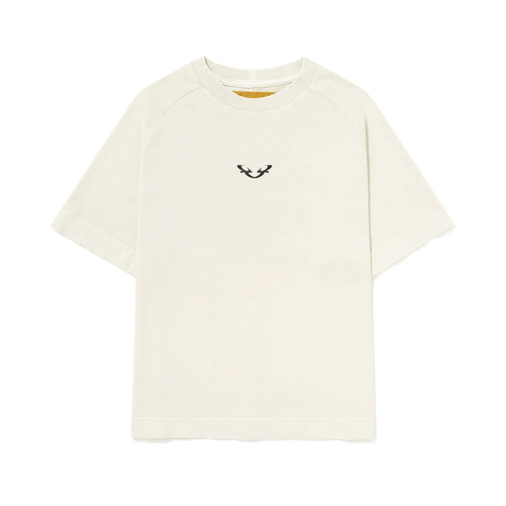 Camiseta Raglan Barra Crew Marmorizada B Reflexo Off White