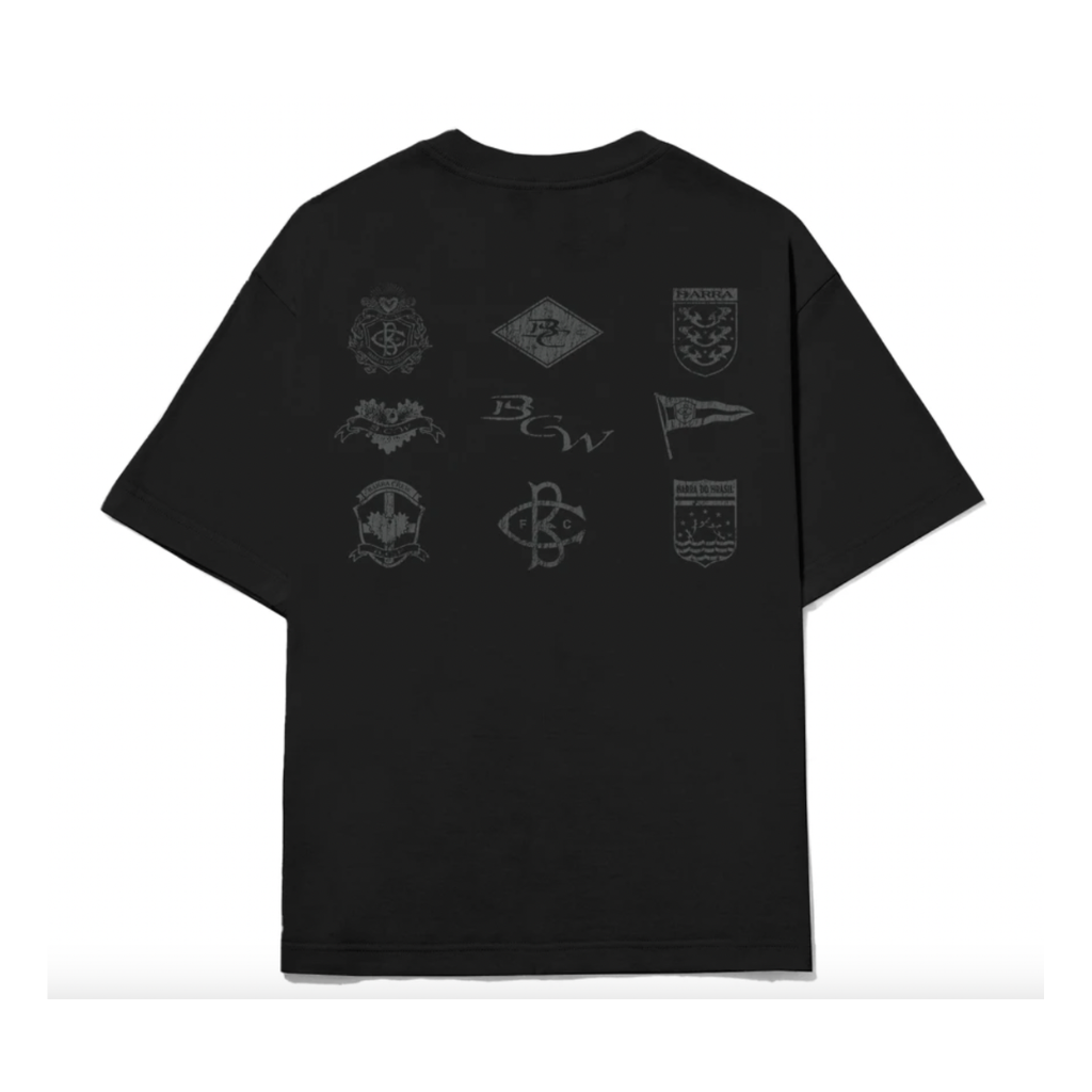 Camiseta Barra Crew Bandeiras Preta