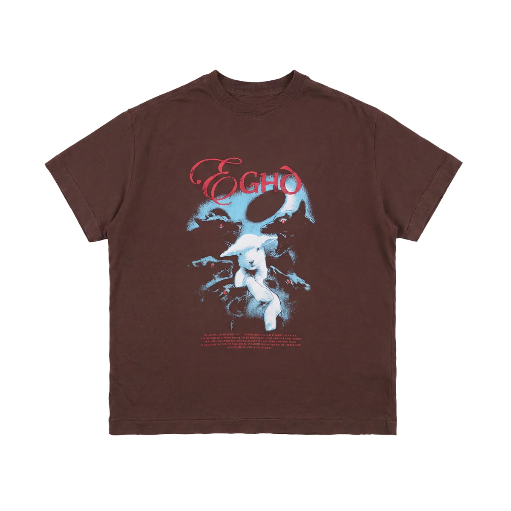 Camiseta Regular Egho Selah Marrom