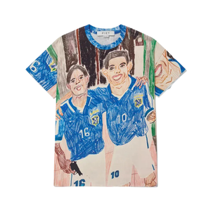 Camiseta Piet Full Print Illustrated Raw Edge Pistola