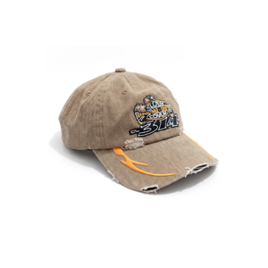 Boné Dad Hat Elo em Comum Destroyed Harley Marrom