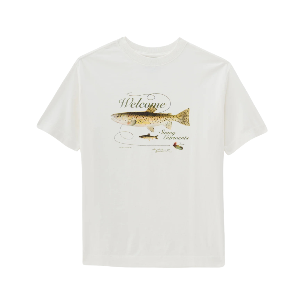 Camiseta Regular Welcome Rio Truta  Off White