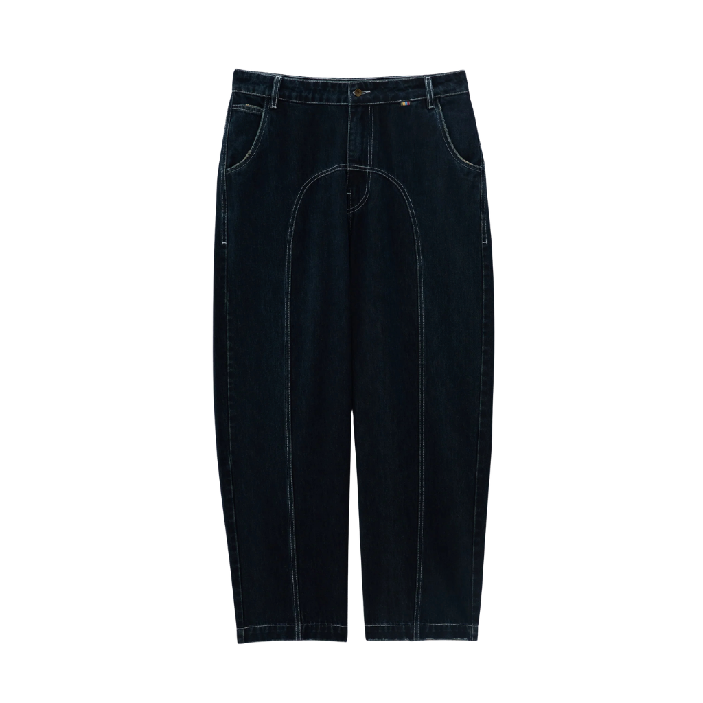 Calça Jeans Wide Welcome Rio Stitch Indigo